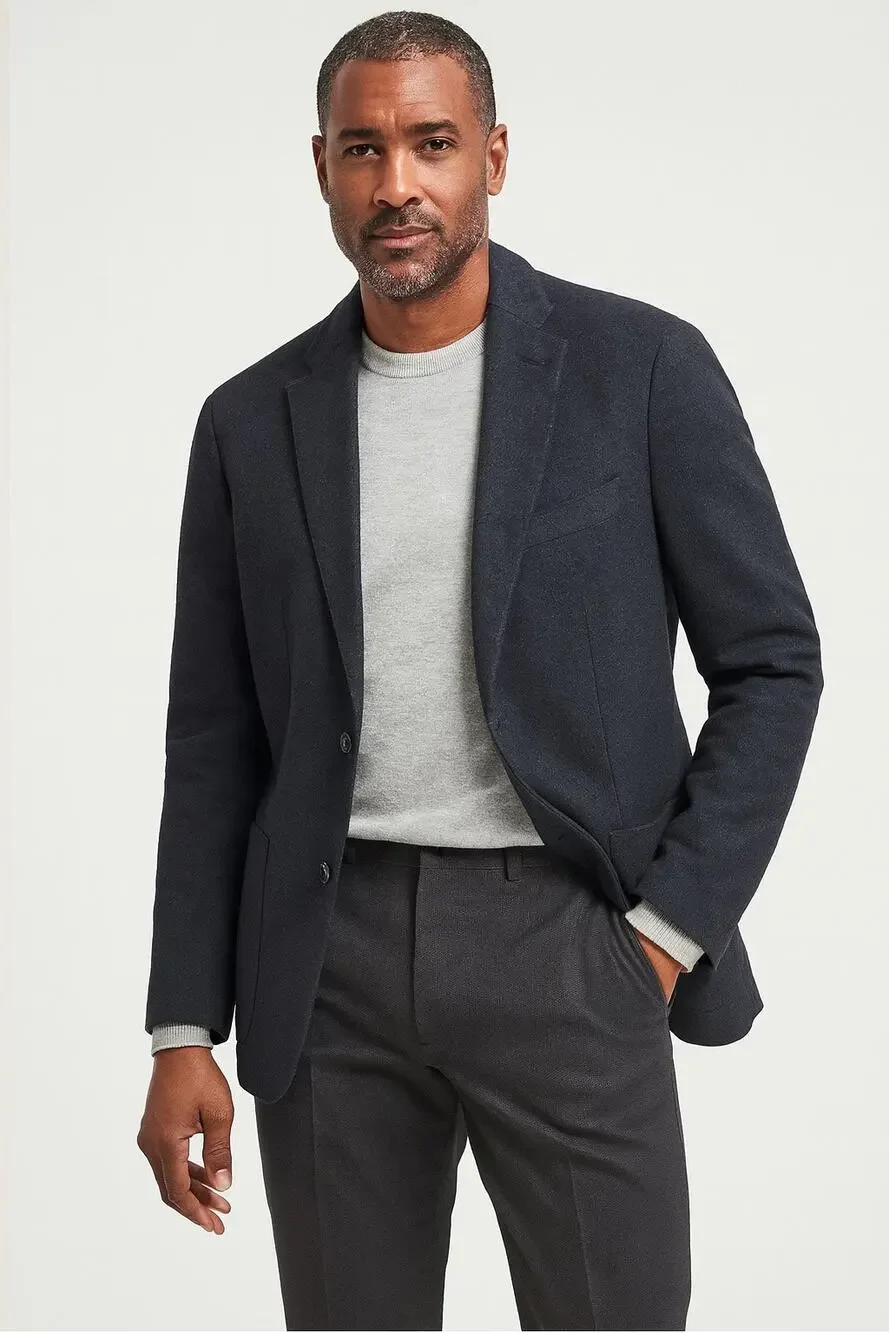 Banana Republic Slim Fit Blazer 44R Gray Cotton Sport Coat